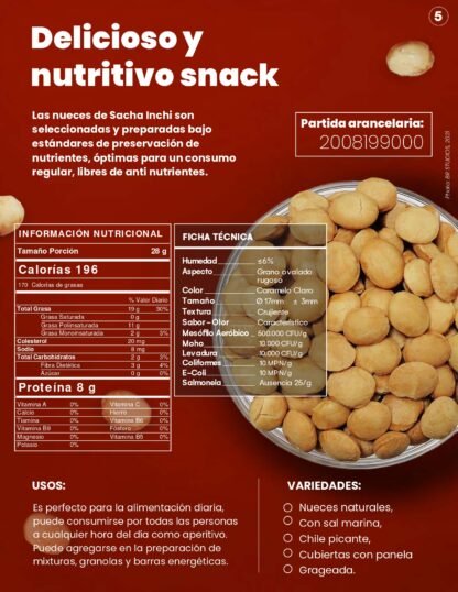Nuez de SachaInchi Natural x 350 g - Imagen 2